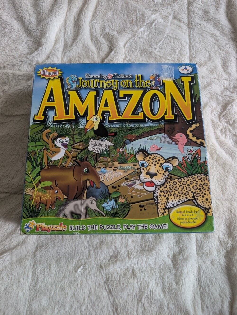 Journey on the Amazon Kids Playzzle Game - Bilingual Educational Board Game